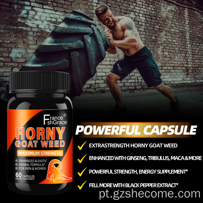 Cápsulas vegetarianas de raízes de raízes cápsulas de ervas daninhas com tesão